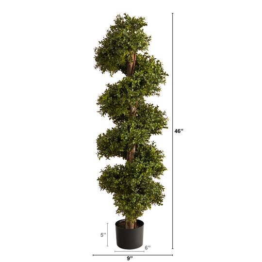 4ft. Potted Spiral Boxwood Topiary Tree